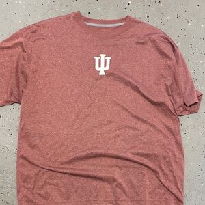 IU Logo Men's Red dry fit T-Shirt